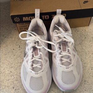 Nike Air Max Genome Sneakers in Light Pink and platinum